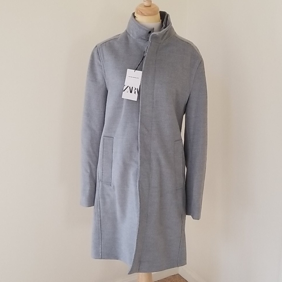 zara man grey jacket